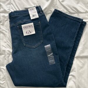 Gloria Vanderbilt Women's Slim Jeans in Dark Blue